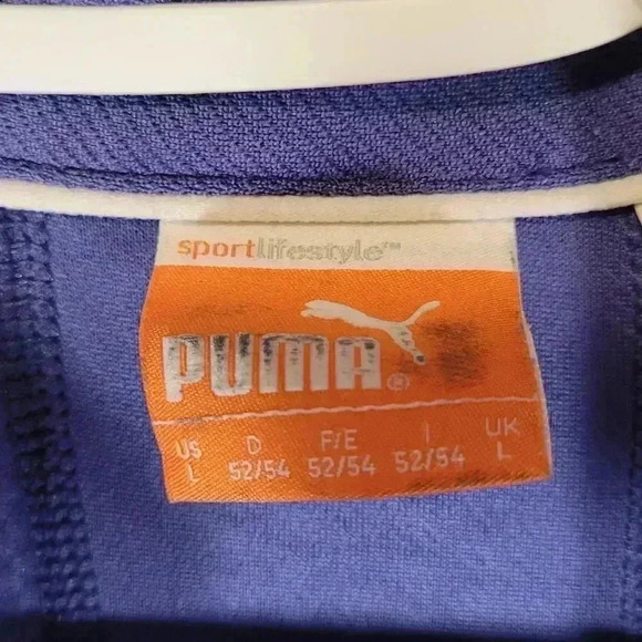 Puma Mens Purple Polo Golf Shirt Breathable Size Large - Picture 4 of 5